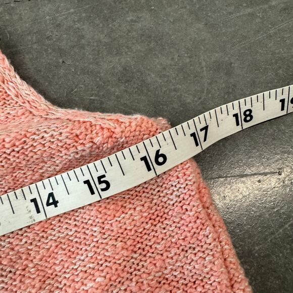 The Loft Orange Knit Summer Peach Lightweight Tank Top Medium - Picture 4 of 5